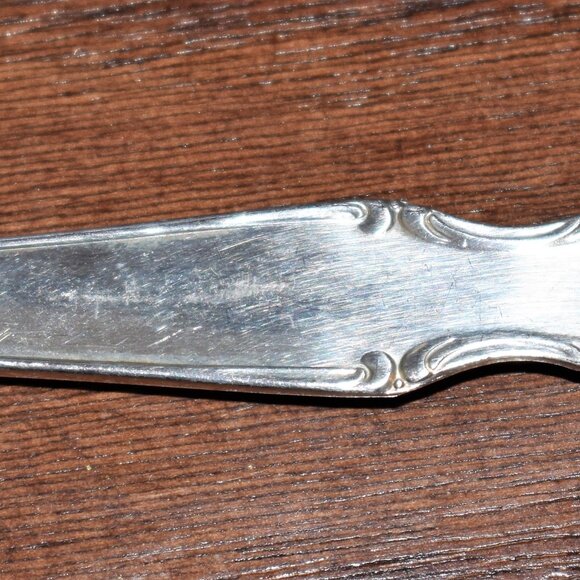 Intl Silver Co Wm Rogers Medium Solid Cold Meat Serving Fork Lady Densmore - Picture 2 of 4